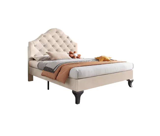 Armario Bajo Cama individual de terciopelo 90x200cm con cabecera de altura ajustable,rosa