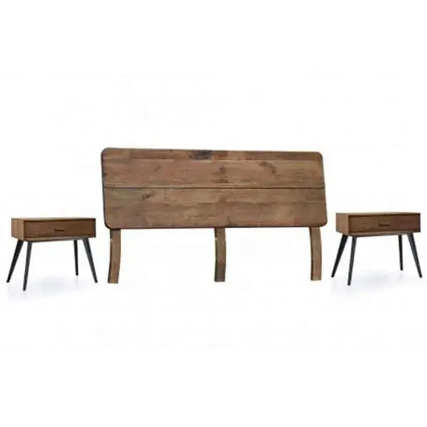 Escritorio Infantil Cabecero cama Pixie pino reciclado 160 cm