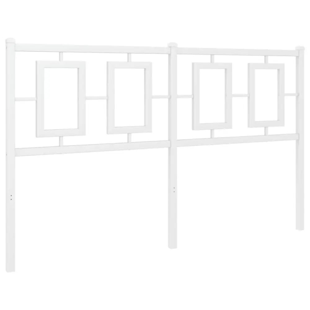 Escritorio Infantil vidaXL cabecero de acero blanco 135 cm