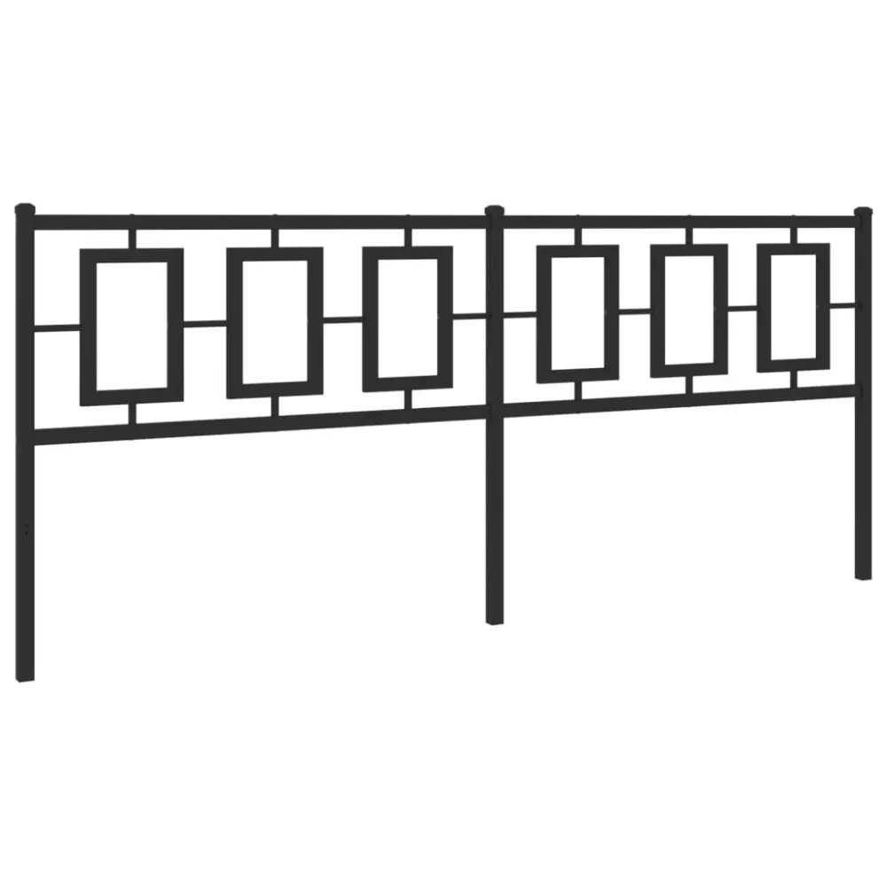 Organizador de Juguetes vidaXL cabecero de acero negro 193 cm