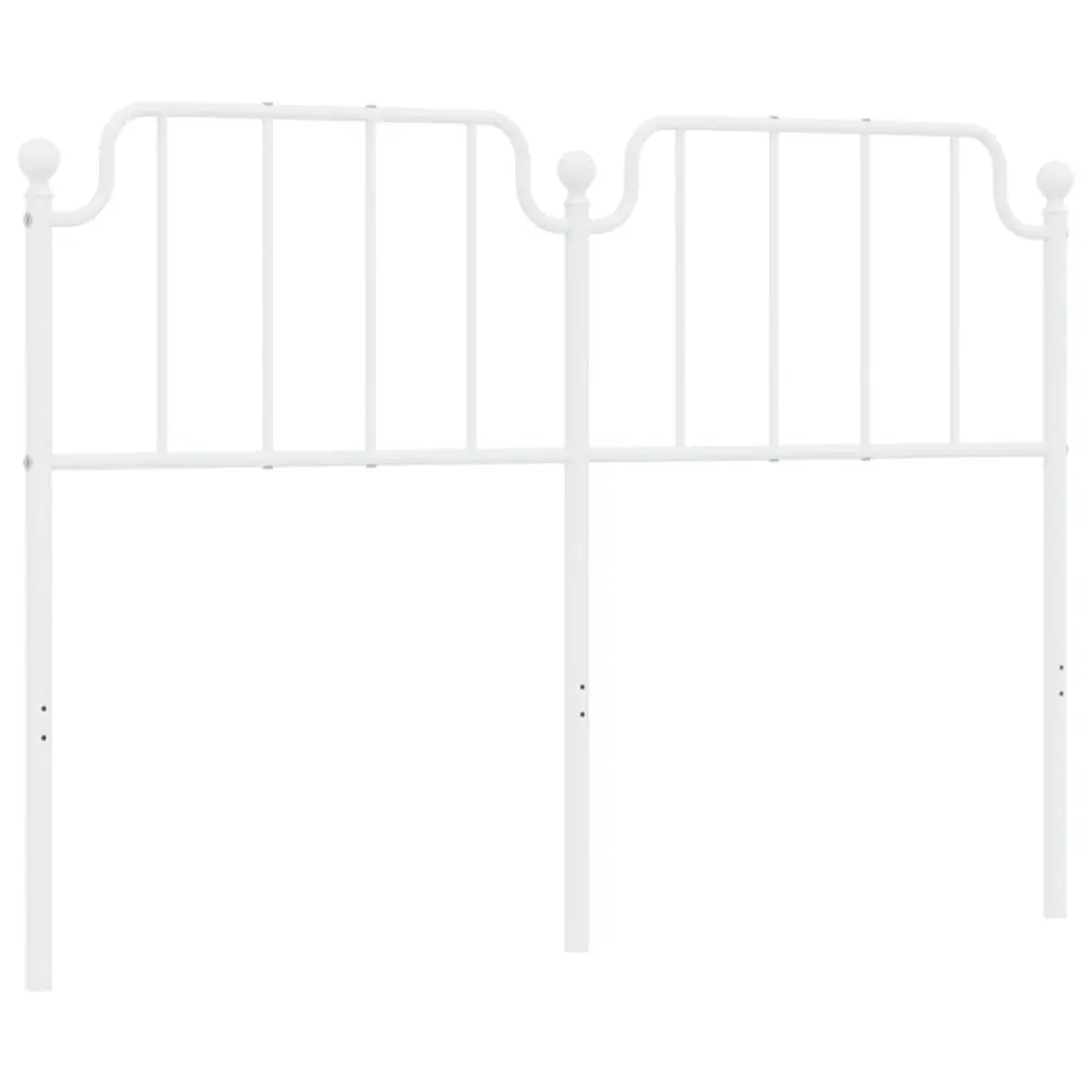 vidaXL cabecero de acero blanco 140 cm