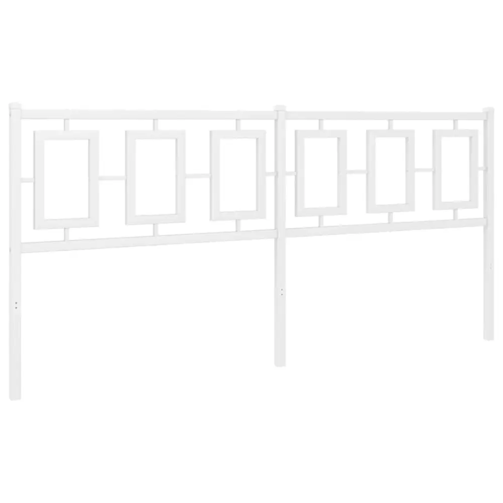 vidaXL cabecero de acero blanco 180 cm
