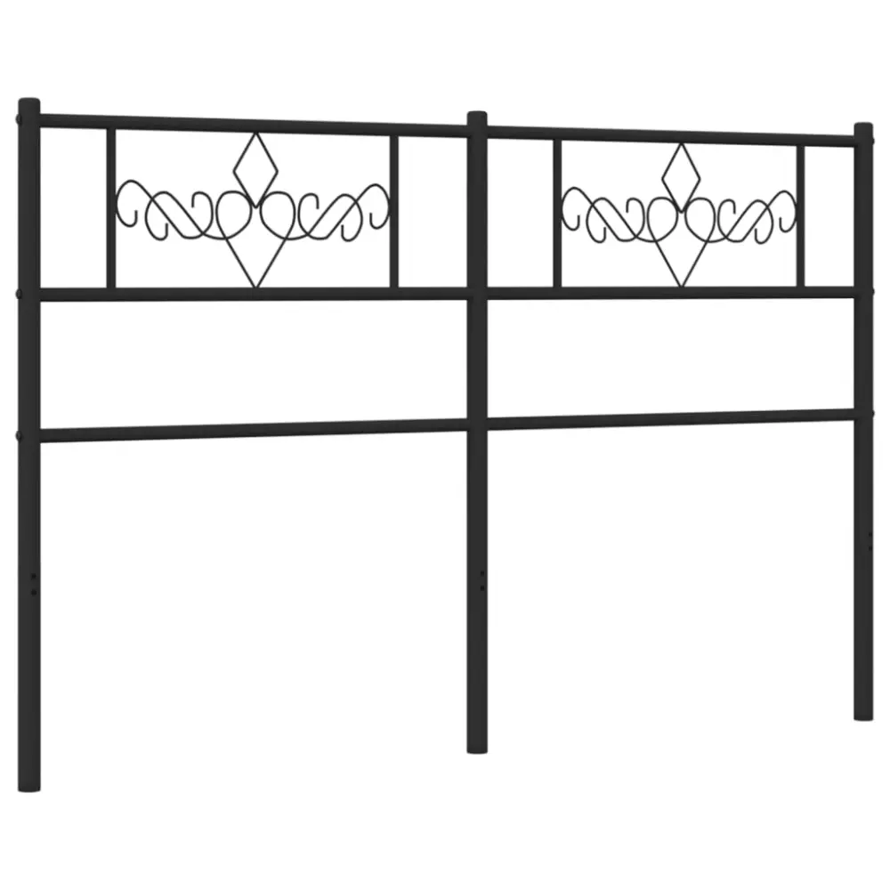 vidaXL cabecero de acero negro 160 cm