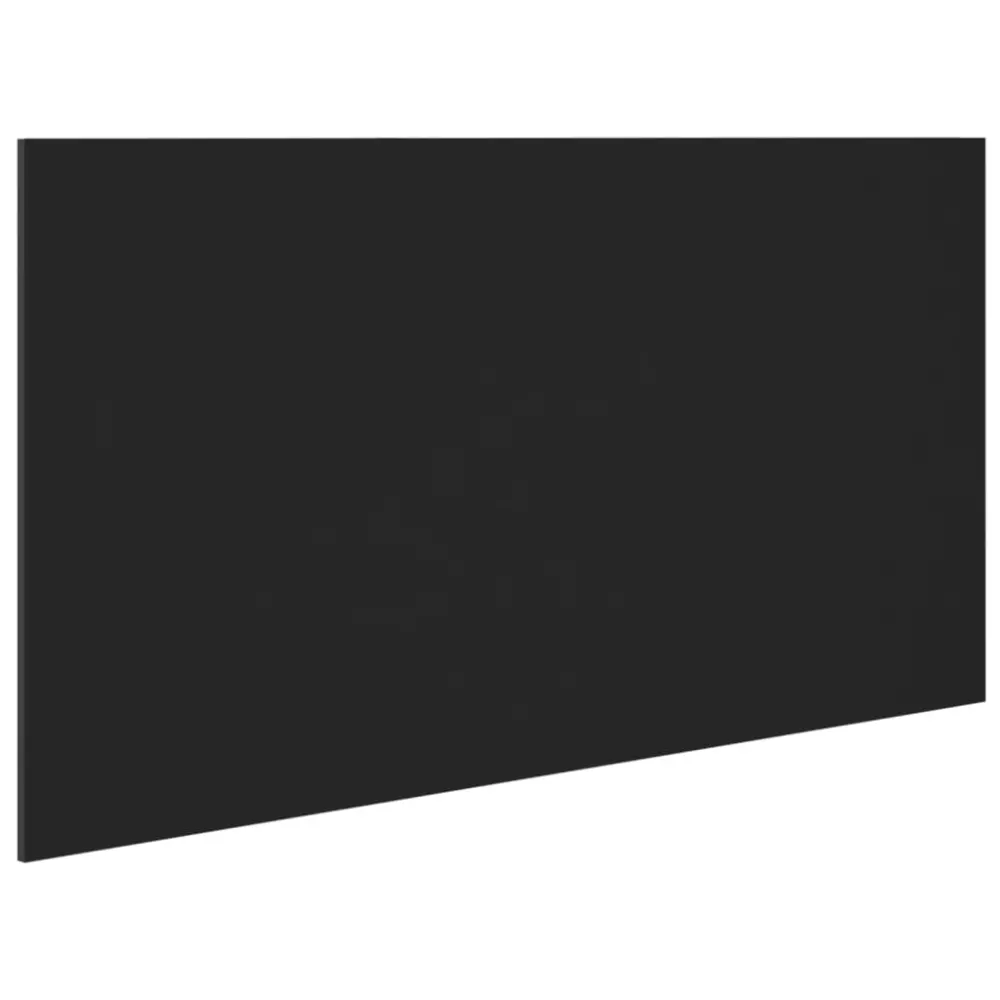 vidaXL cabecero de cama madera contrachapada negro 160x1,5x80 cm