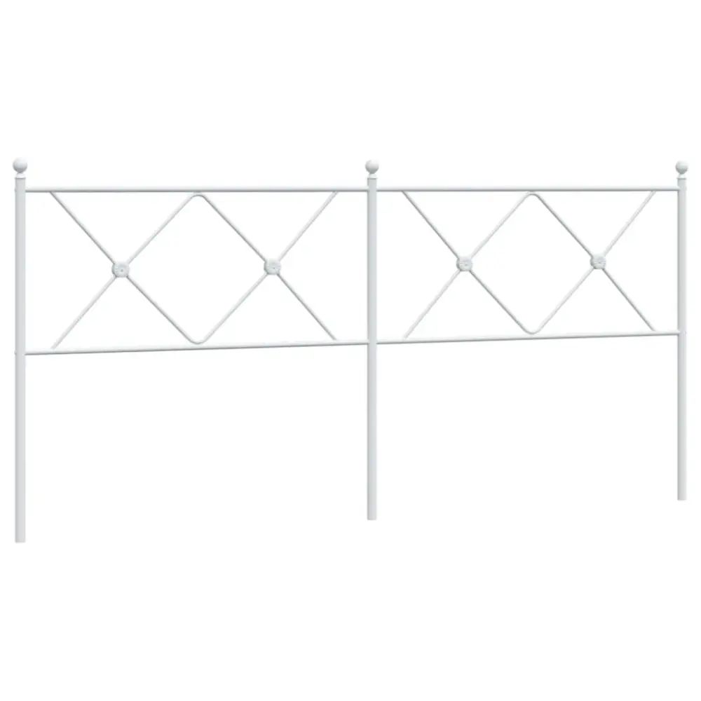 vidaXL cabecero de metálico blanco 180 cm