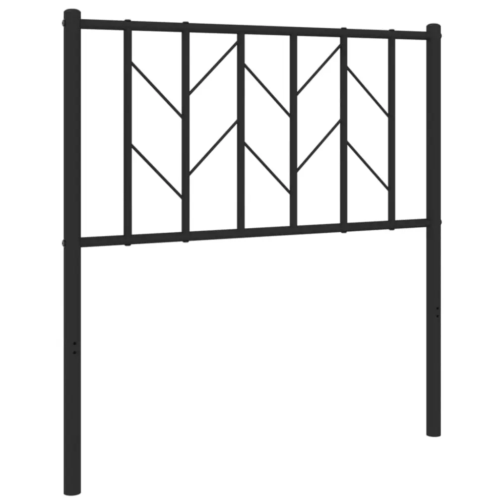 vidaXL cabecero de metálico negro 80 cm