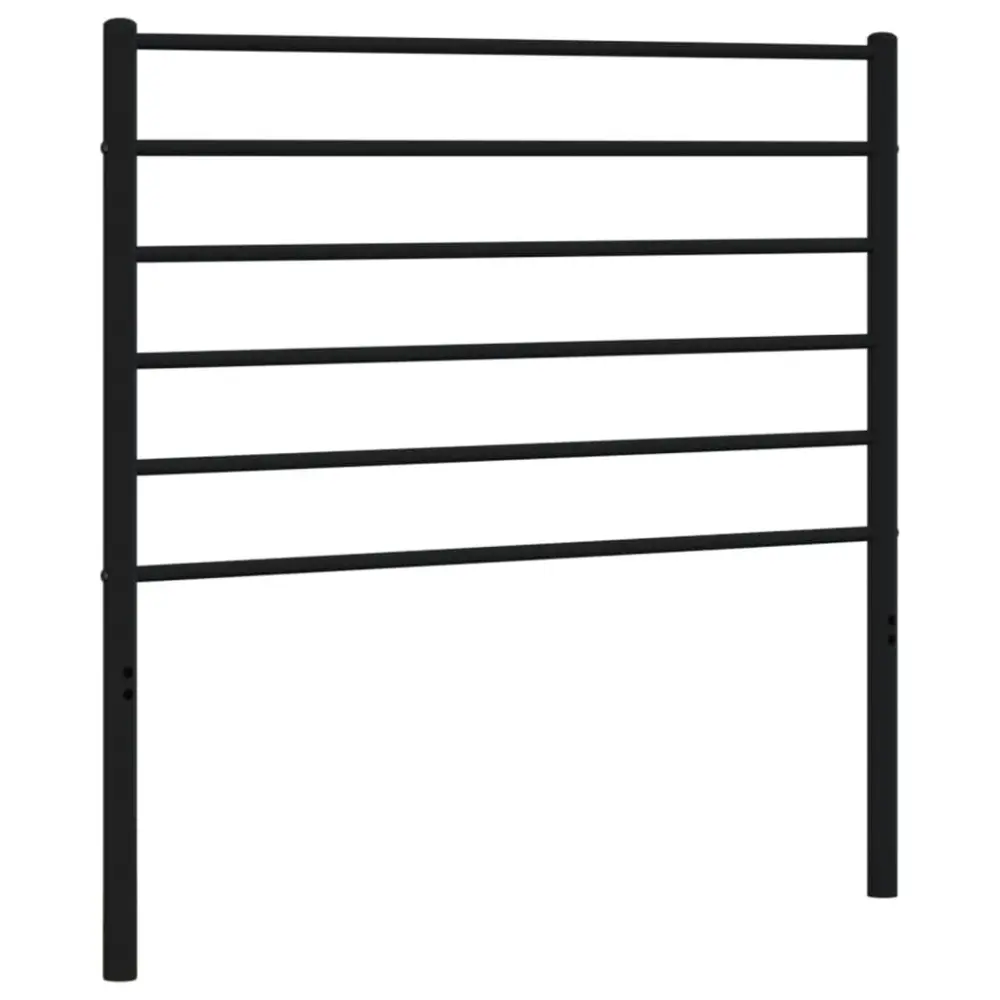 vidaXL cabecero de metálico negro 90 cm para Niños