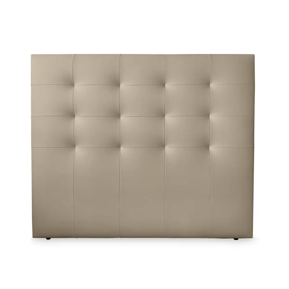 Cabecero bari polipiel, 130x120, hueso, cama 120 cm