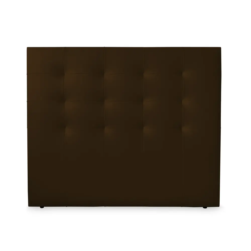 Cabecero bari polipiel, 160x120, marron, cama 140/150 cm