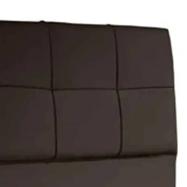 Cabecero cama con patas tapizado modelo Chester chocolate 100 cm