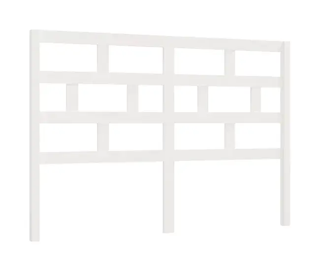 Cabecero de cama madera maciza de pino negro 146x4x100 cm