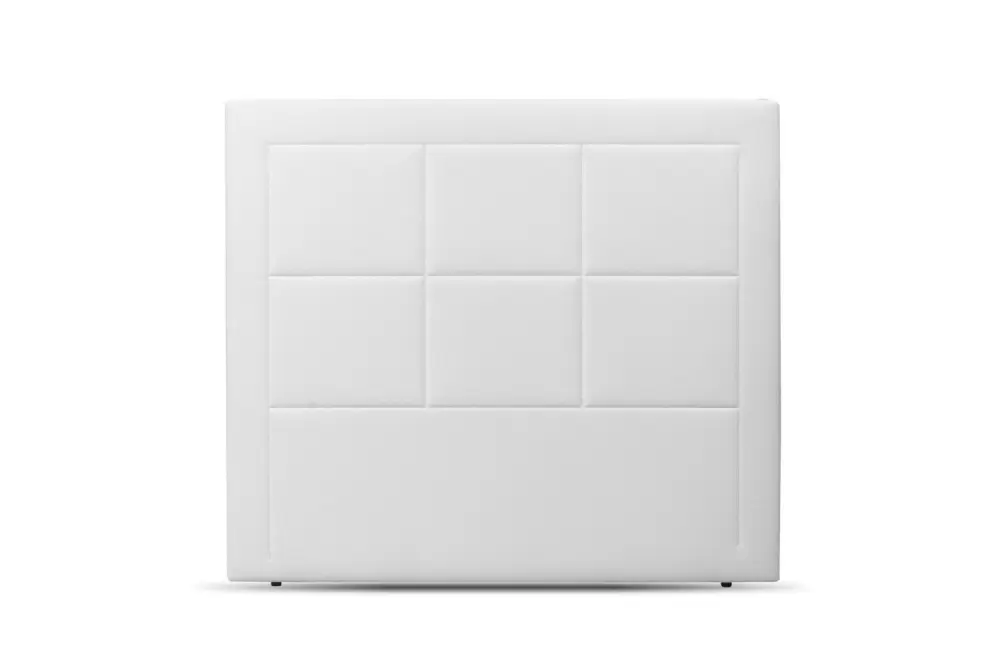 Cabecero de cama polipiel largo: 130 cm (para 135 o 150) blanco 150x130 cm