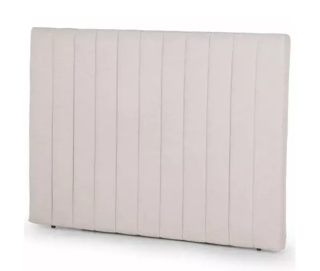 Cabecero Florance Marfil BUDWING - 120x140cm (Para Camas De 90 140cm) - Con Tiras Extra Confort, Tapizado Profundo, En Tel...