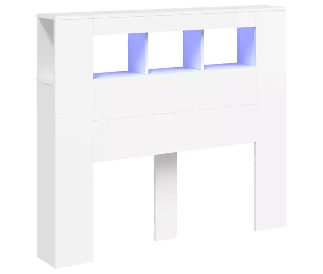 Cabecero LED madera ingenieria roble Sonoma 120x18,5x103,5 cm