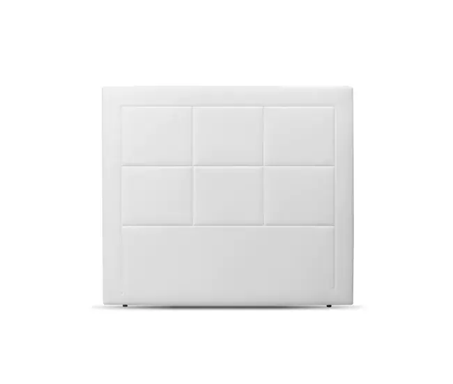 Cabecero de polipiel Moscu 148x123cm Cama de 135cm color blanco