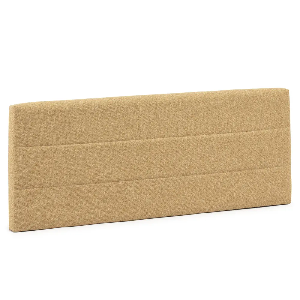Cabecero tapizado miconos 140x60 cm color mostaza, 8 cm de grosor