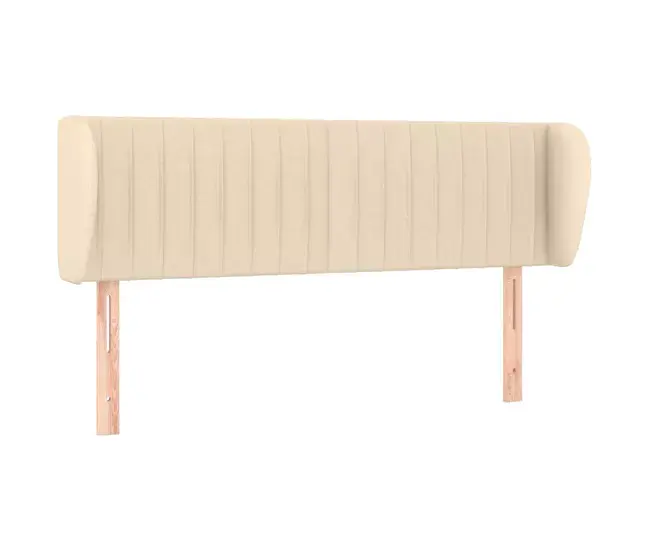 Cabecero de tela gris negro 147x23x78/88 cm