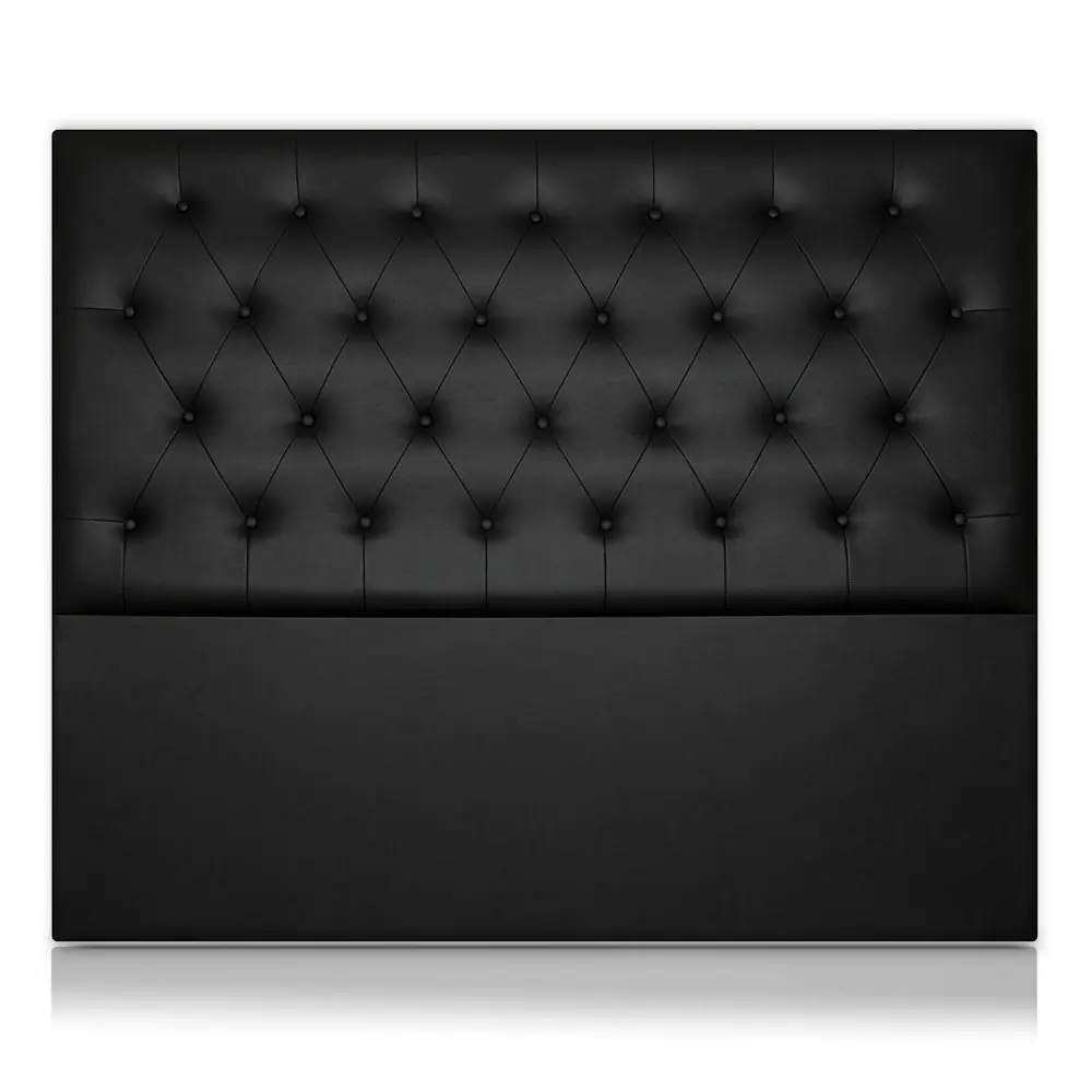 Cabeceros afrodita tapizado polipiel negro 145x120 de sonnomattress