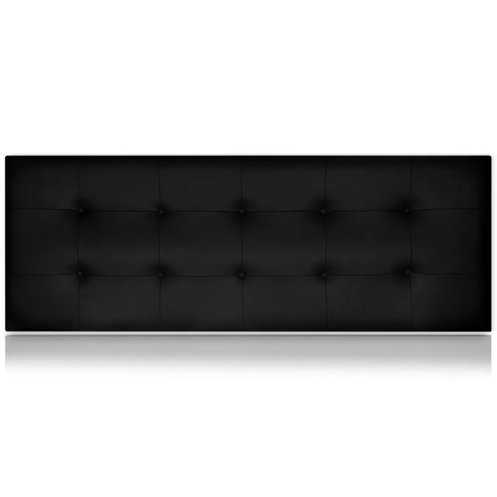 Cabeceros artemisa tapizado polipiel negro 160x55 de sonnomattress