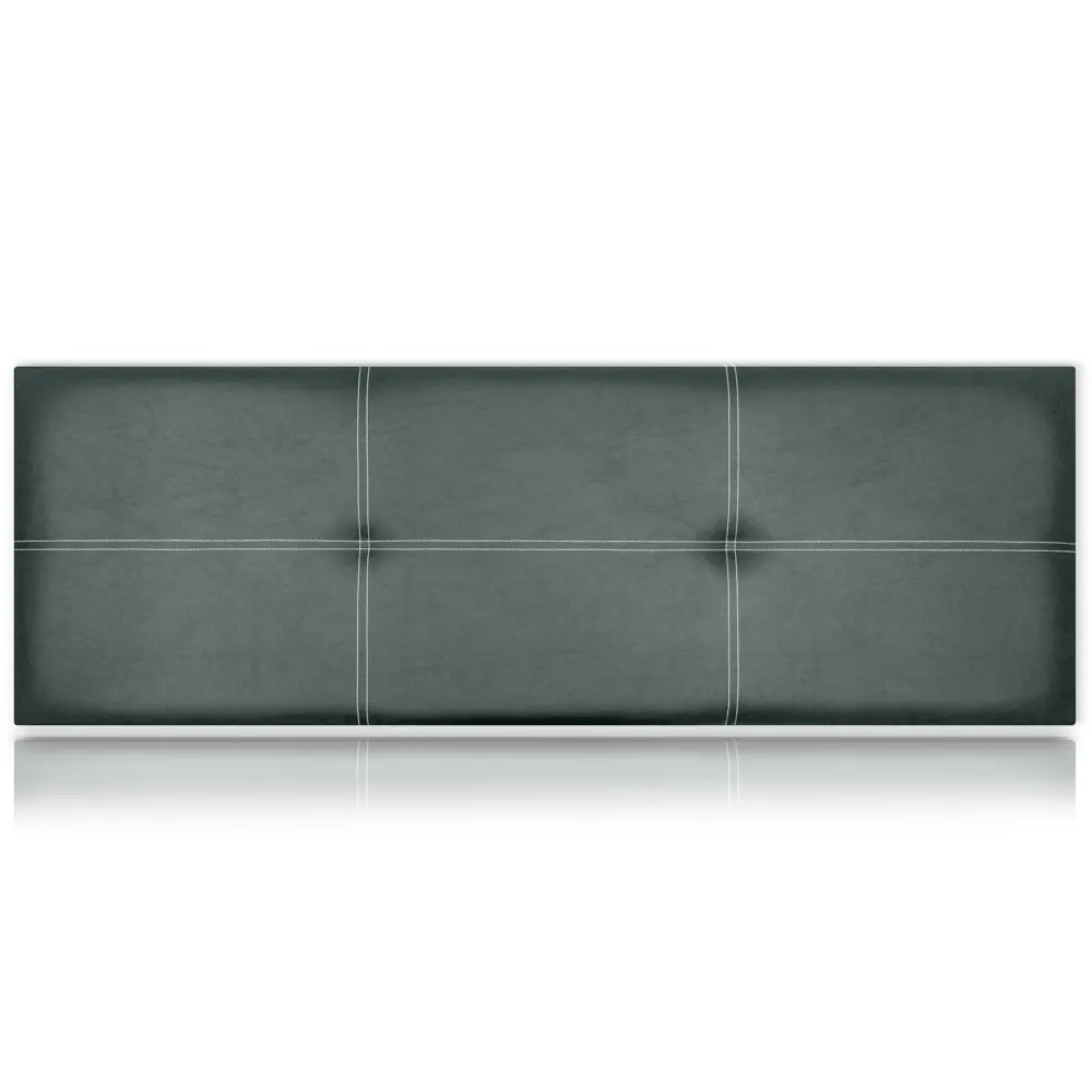 Cabeceros poseidón tapizado polipiel gris 220x50 de sonnomattress