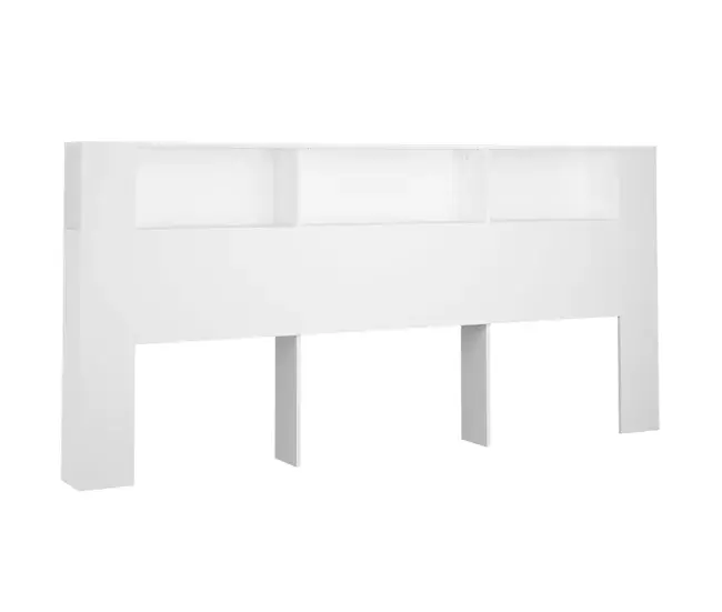 Mueble cabecero negro 220x18,5x104,5 cm