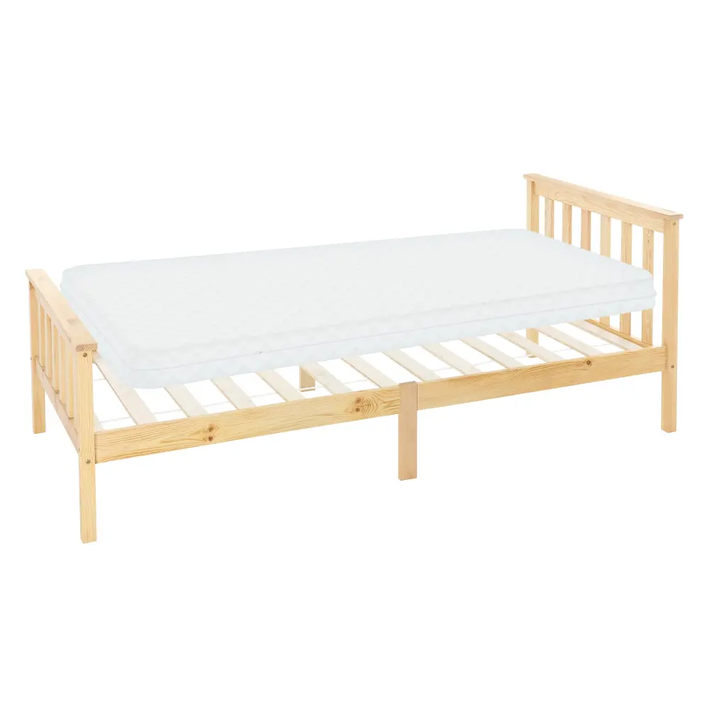 Somier con somier 90x200 cm madera de pino sin aditivos