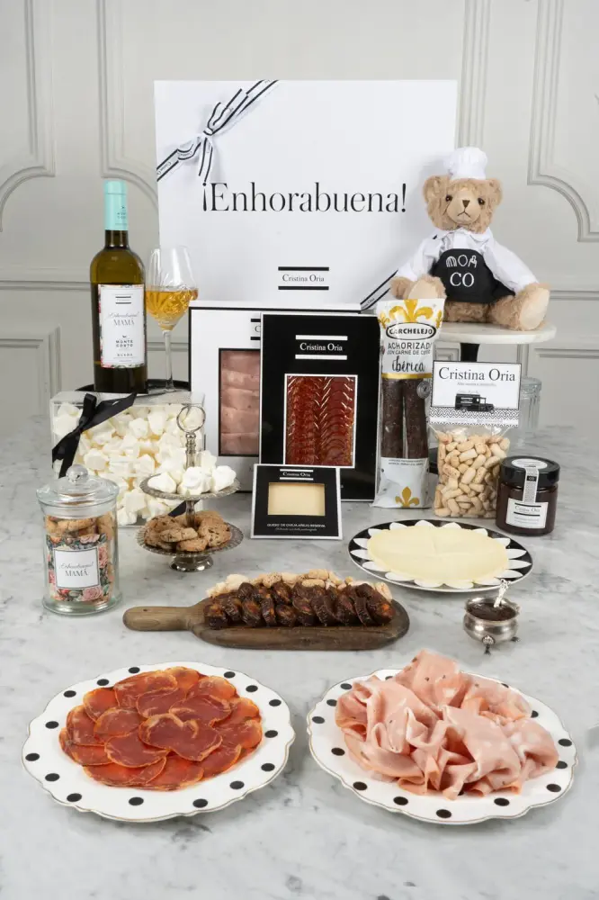 Cabaz de recém-mamã « Favorita» CO e urso chef para Smoothies