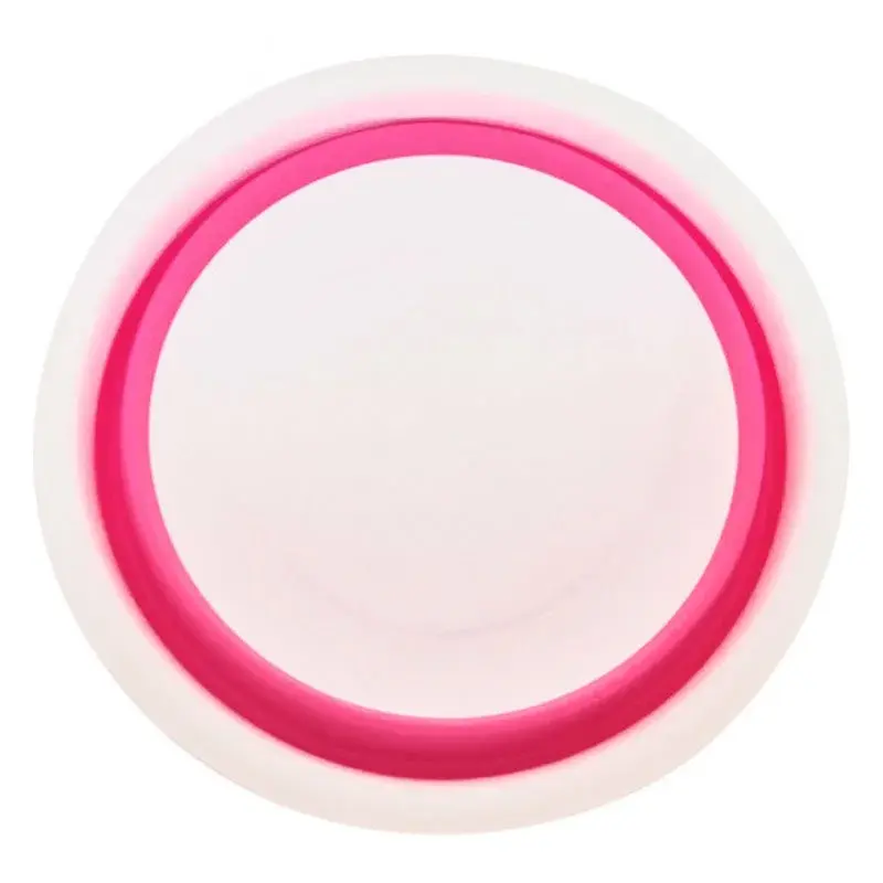 Cesta multiusos 7house plegable 5L fucsia/blanco Ø37,5 cm para Lavadora y Secadora