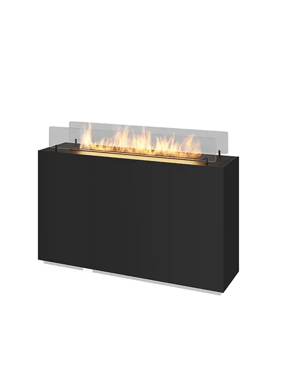 Incube - chimenea autoportante de bioetanol negro