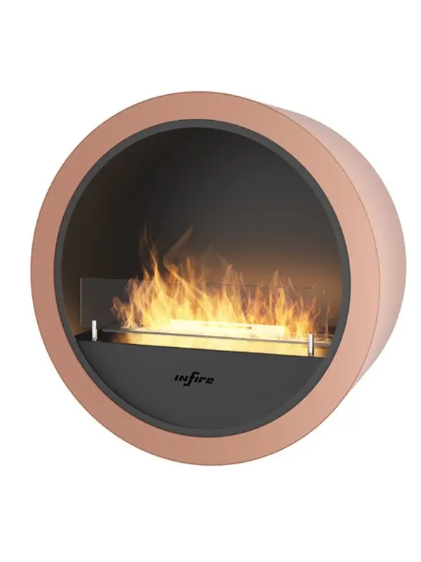 Incyrcle wall - mural chimenea orgánica - rojo óxido
