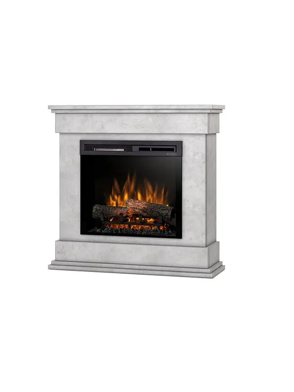 Lenox - chimenea eléctrica independiente con calefacción por suelo 23'