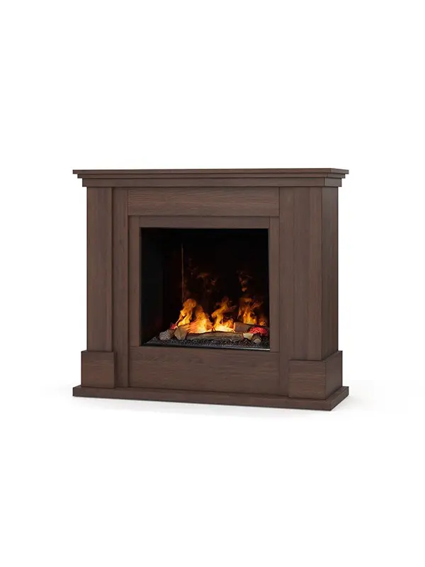 Luena - chimenea eléctrica de suelo con cassette 600 sin calefacción roble
