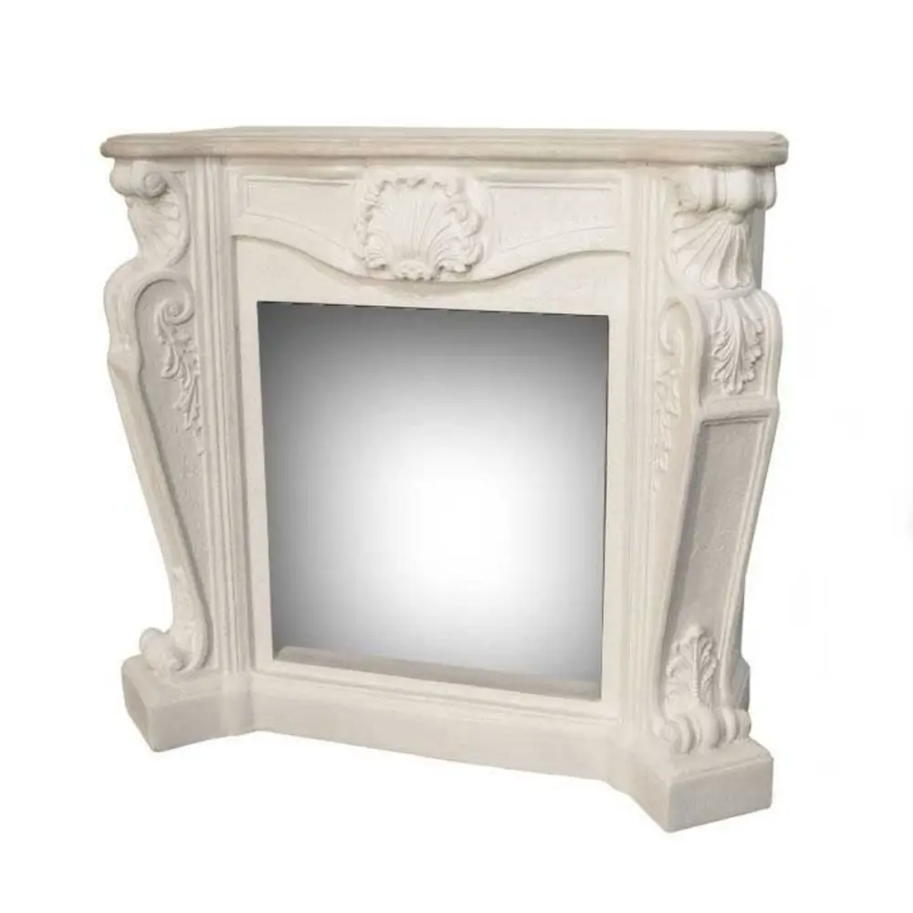 Xaralyn sined louis marco de chimenea blanco de estilo icónico