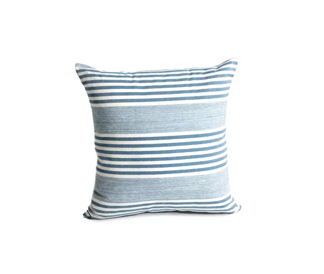 Algodón Egipcio 100% Cojín STYLE rayas 45x45cm color azul