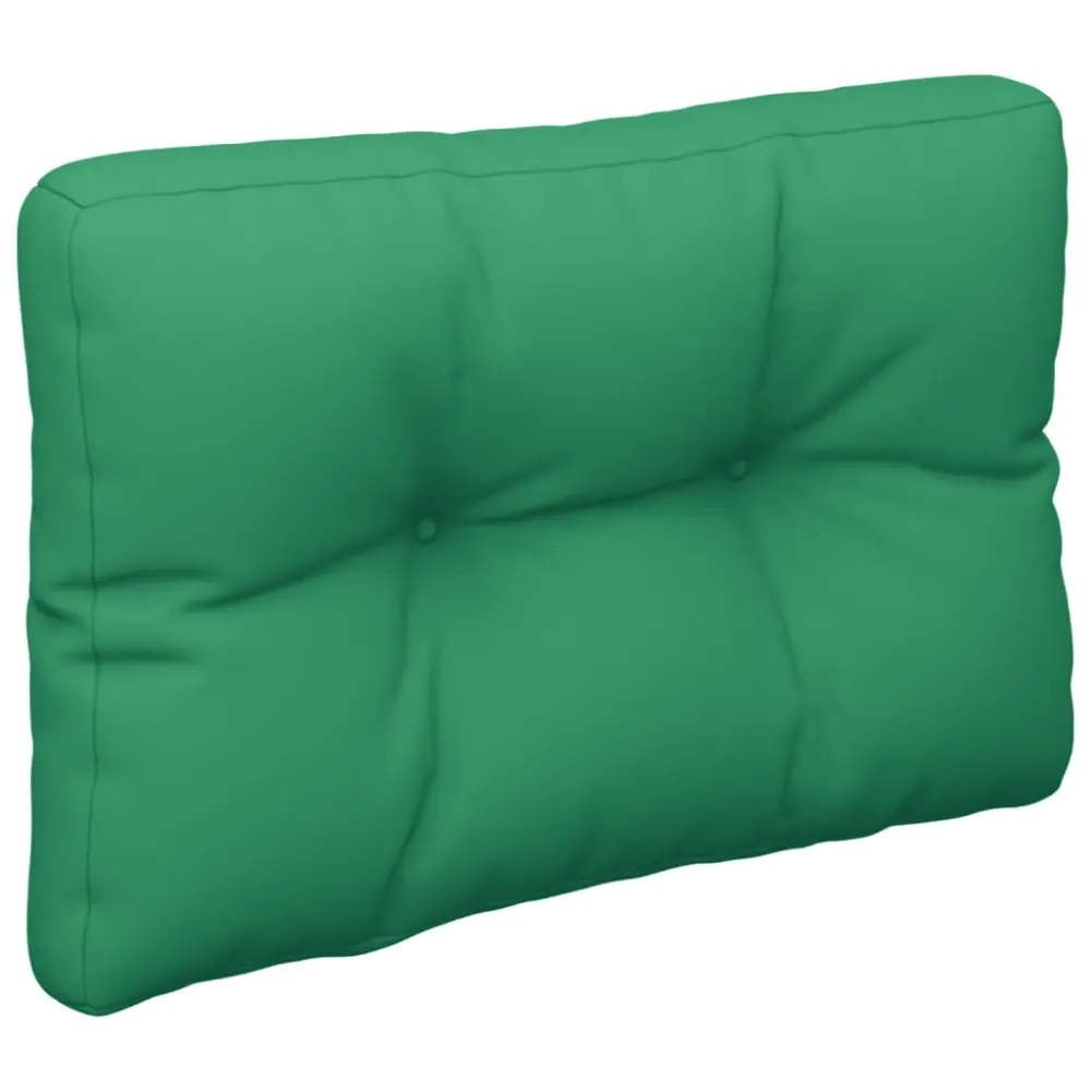 Algodón Egipcio 100% vidaXL cojín para sofá de palets tela verde 50x40x12 cm