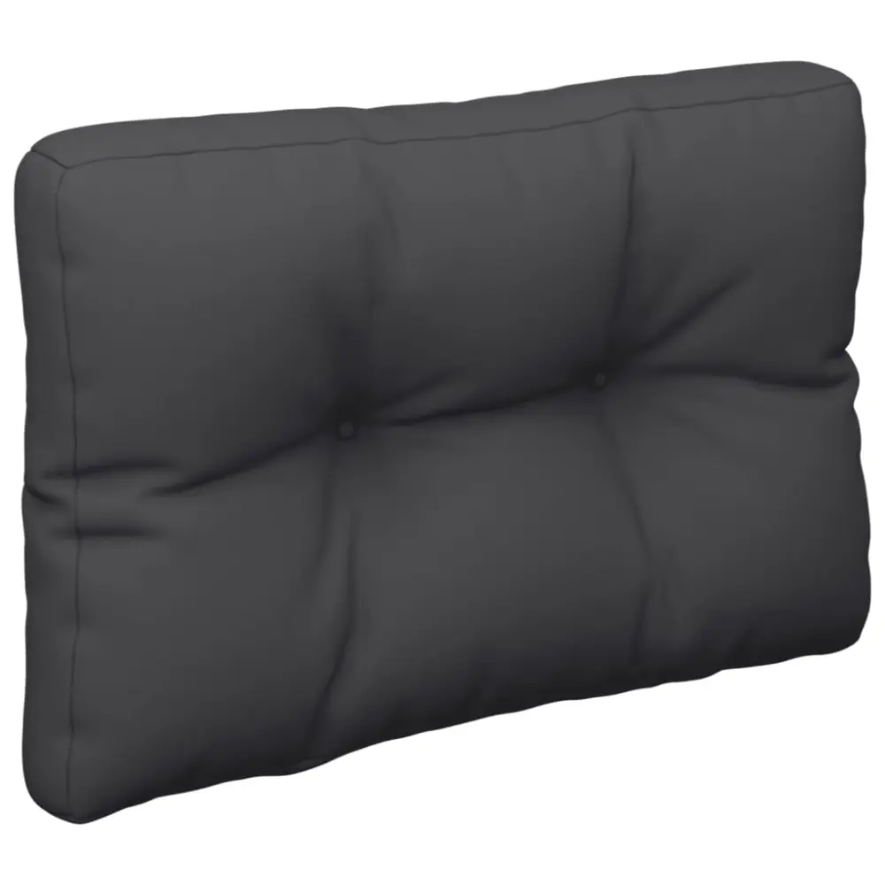 Premium de Lujo vidaXL cojín para sofá de palets de tela negro 50x40x12 cm