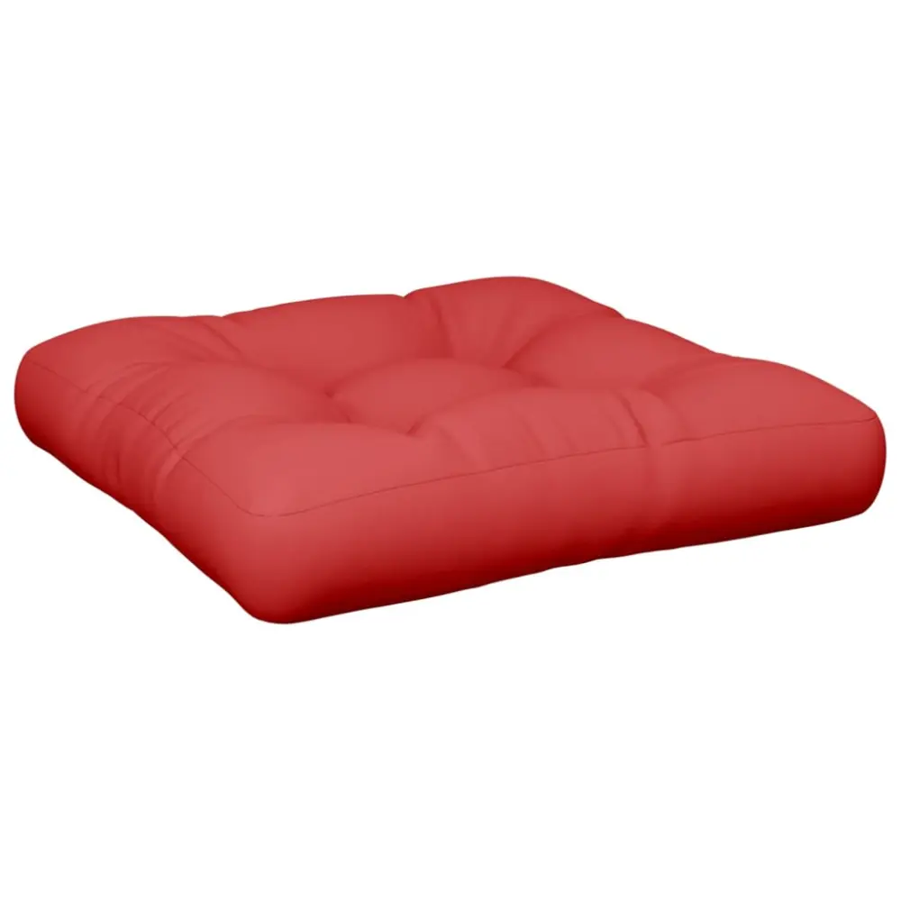 Premium de Lujo vidaXL cojín para sofá de palets de tela rojo 50x50x12 cm