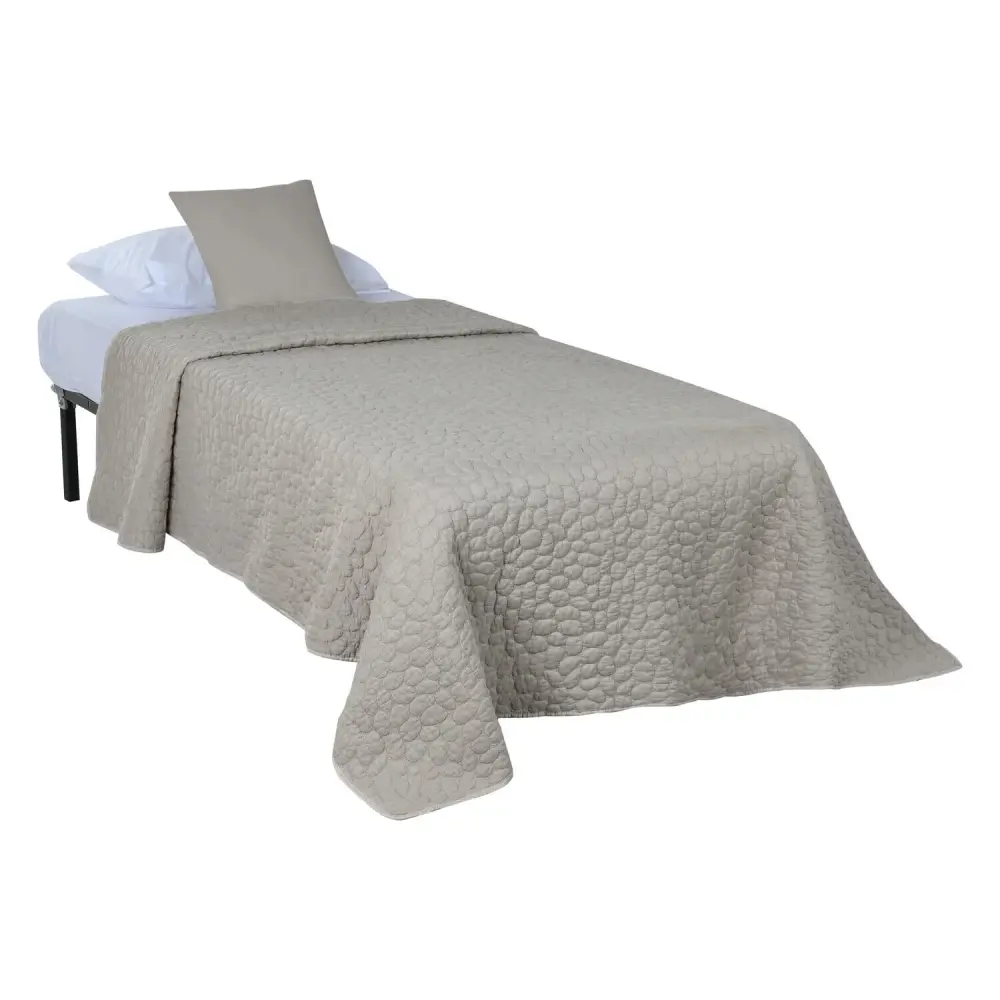COLCHA POLIESTER 180X260 100 GR. ARENA