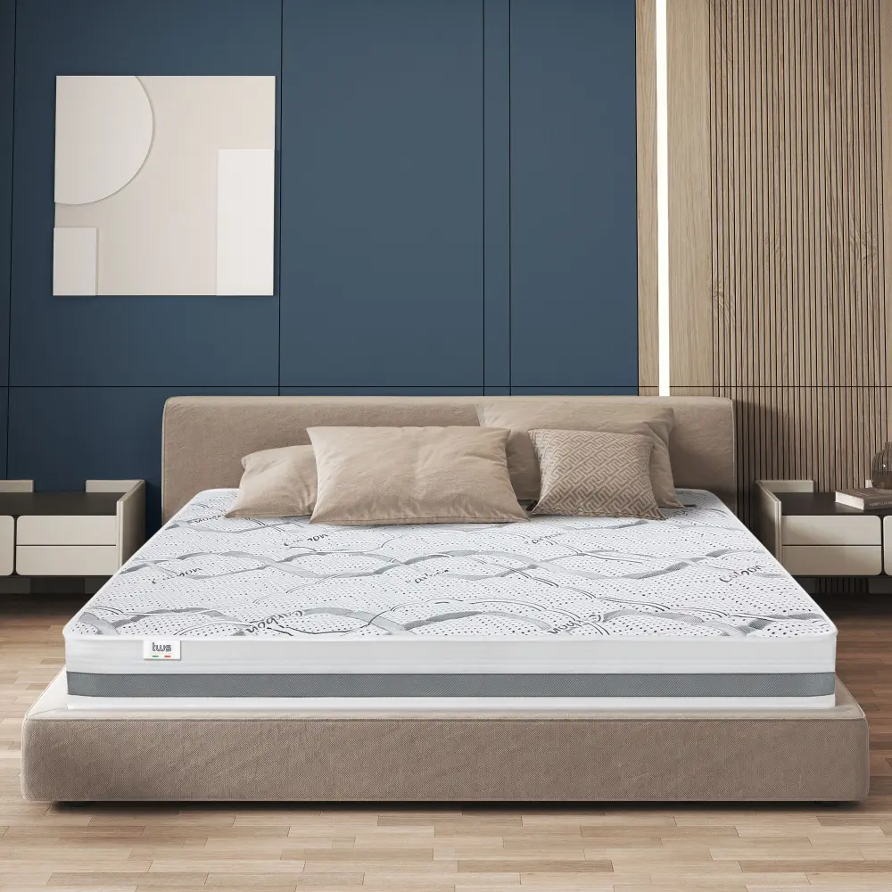 Colchón doble extra grande 180 x 195 memory foam | altura 22 cm