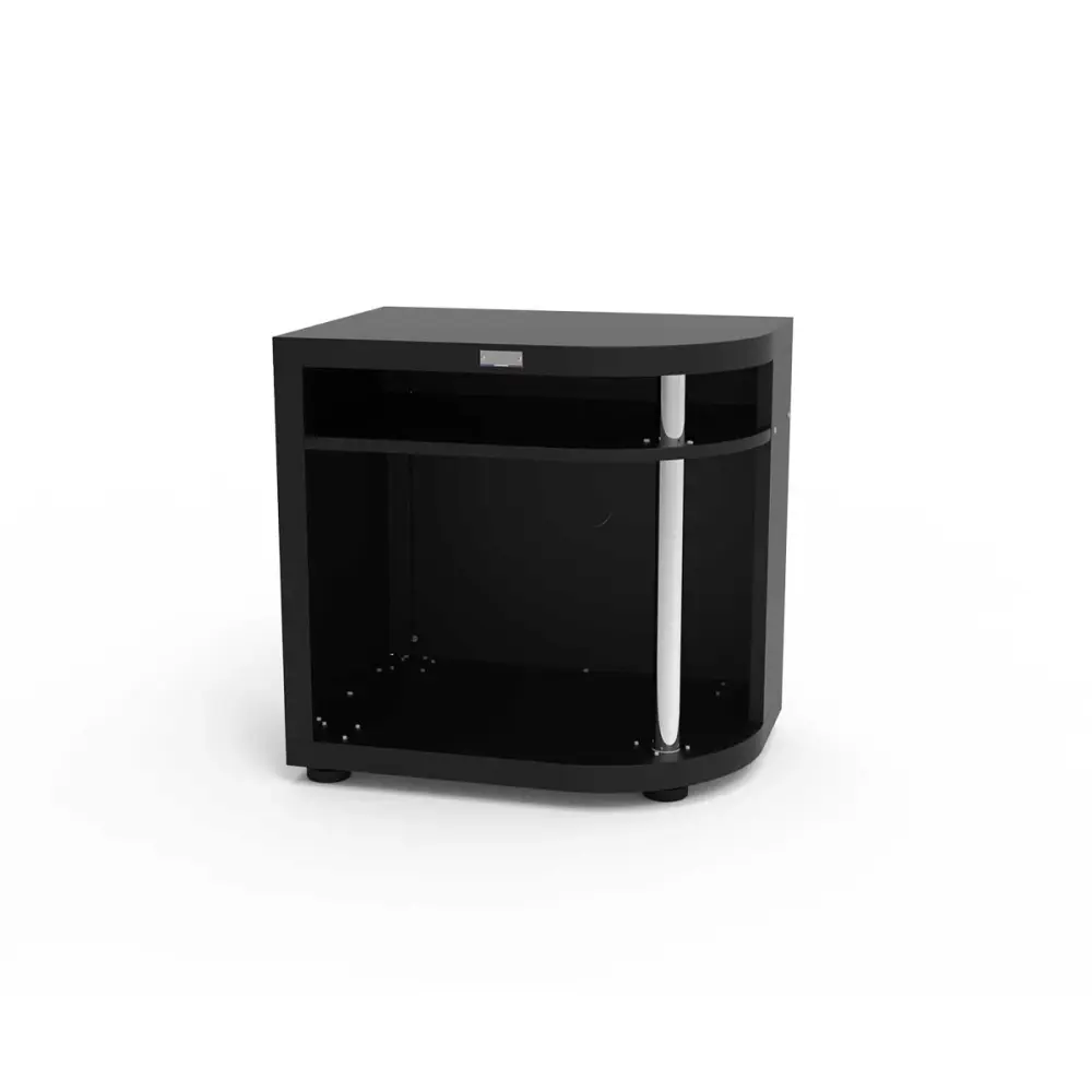 Meuble Cuisson arrondi Droite 80 x 55 cm Noir - LE MARQUIER para Acampar