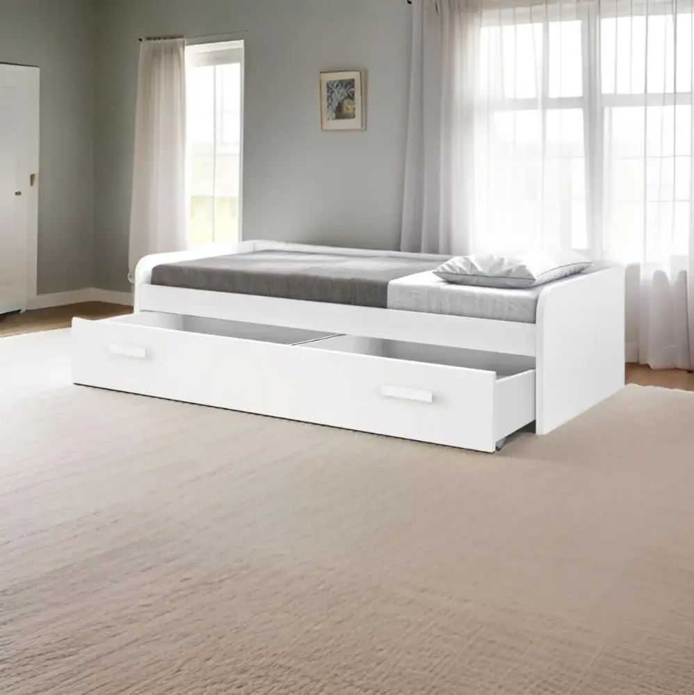 Armario Ropero Cama nido Alumbre con cajonera 53,7x190x98,2 cm