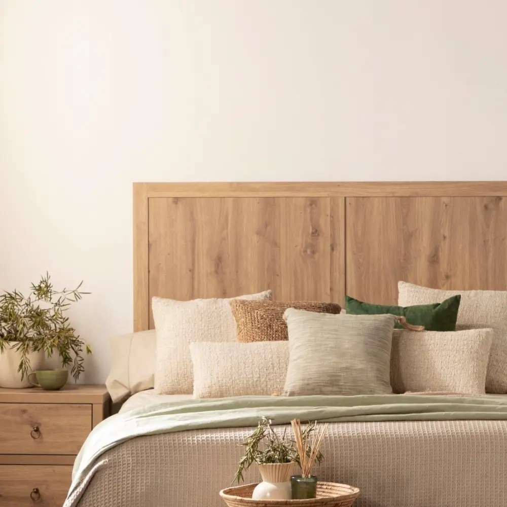 Certificado Ecológico Cabecero en madera color auténtico para cama de 135, 150 y 160 livorno
