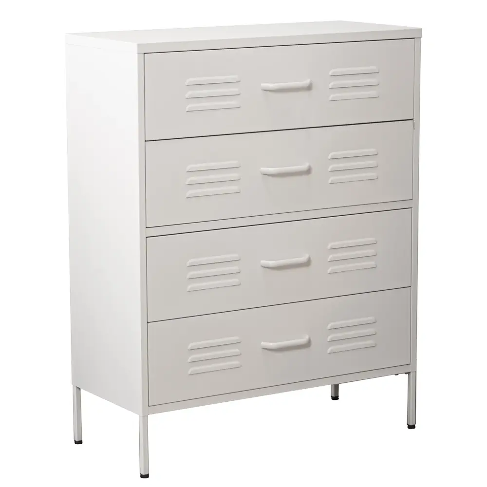 COMODA METAL C/4 CAJONES BLANC : REQUIERE MONTAJE