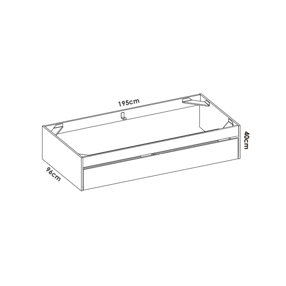 Armario Ropero Conjunto de dormitorio Lago Pack 8 cama + escritorio blanco