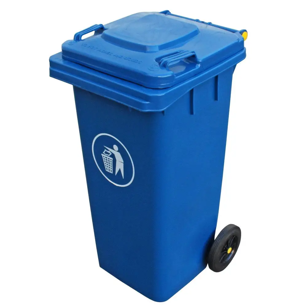 Contenedor de Basura 120 Lts Azul