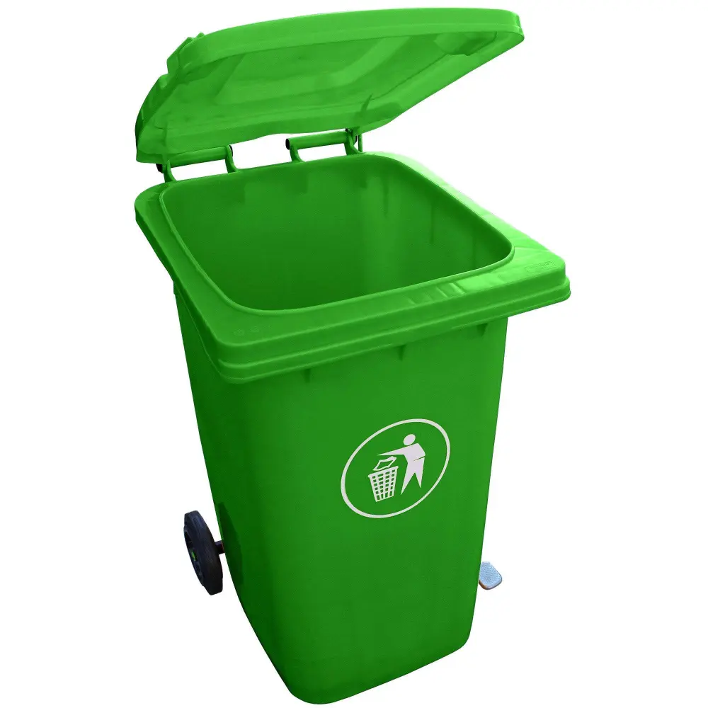 Contenedor Con Pedal 240 Lts Verde