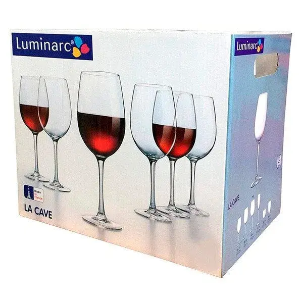 Pack de 6 copas de vino La Calve Luminarc 58 cl
