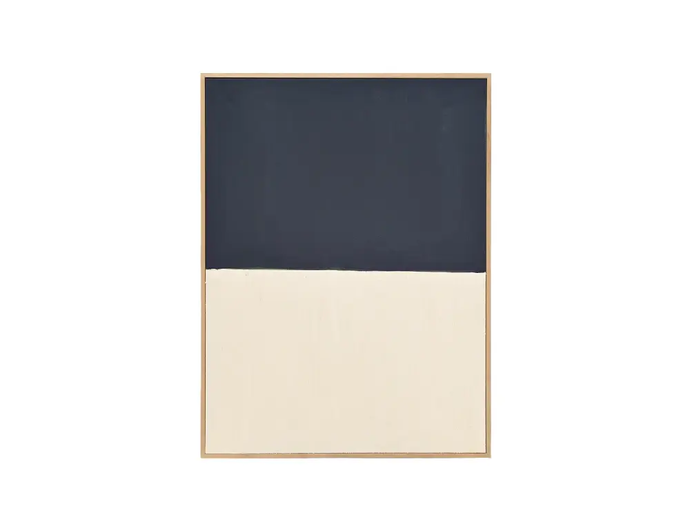 Cuadro decorativo sobre lienzo de algodón con marco de madera blanco pintado artesanalmente con pintura al oleo de 60x80c...