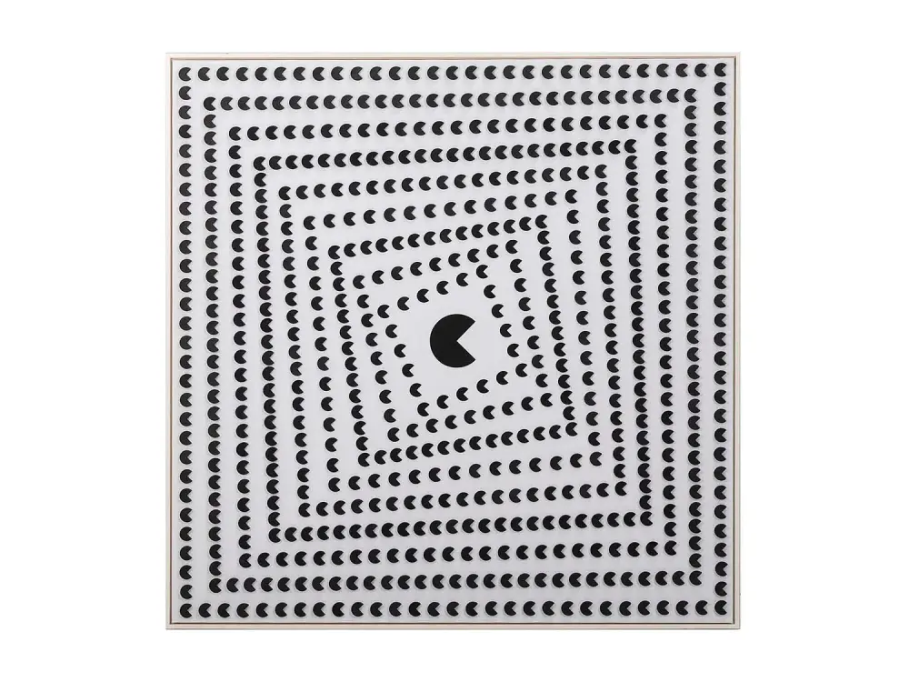 Cuadro Pacman Espiral 100x3x100 Cm