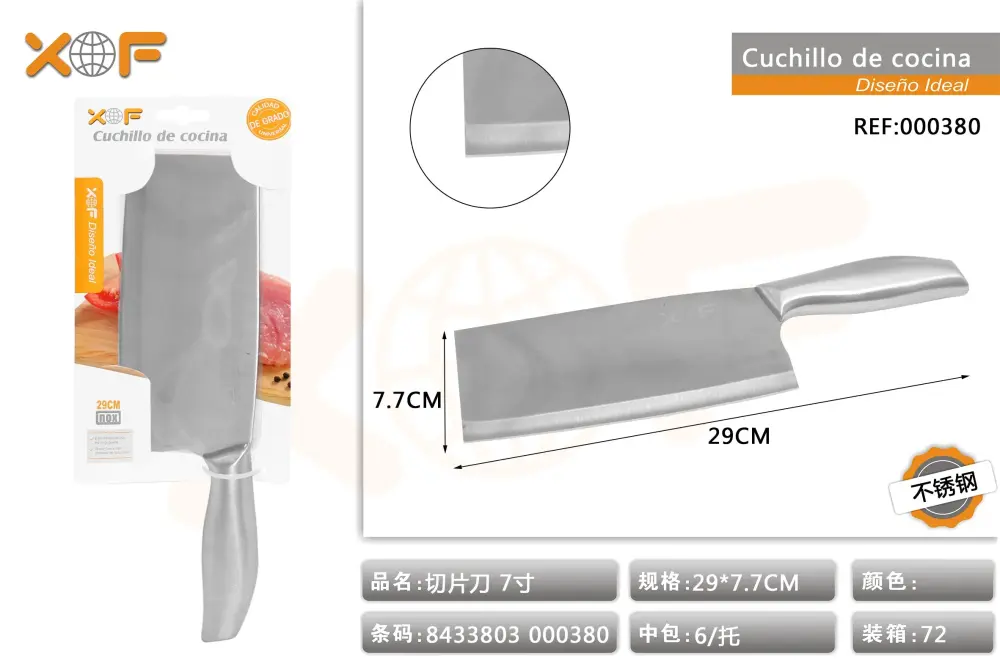 Acero Inoxidable Profesional CUCHILLO DE COCINA H00 7